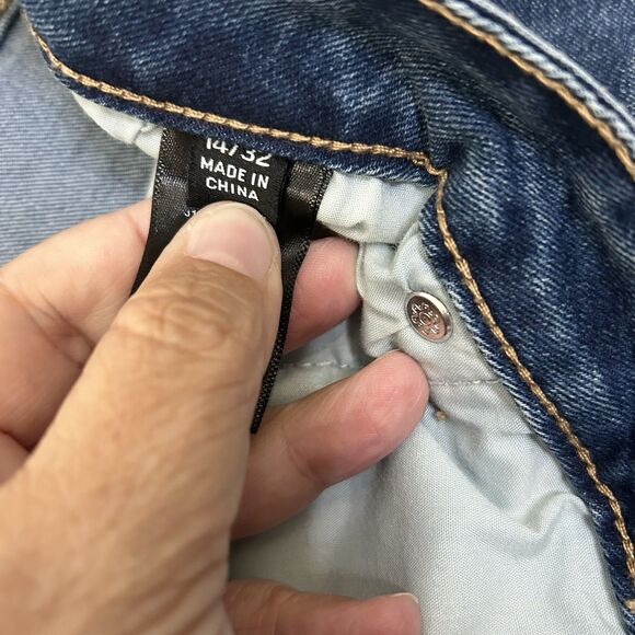 Frye Jeans Womens 14 Blue Denim Stretch Mid Rise Straight Leg Classic Fit 14/32 - Picture 5 of 8